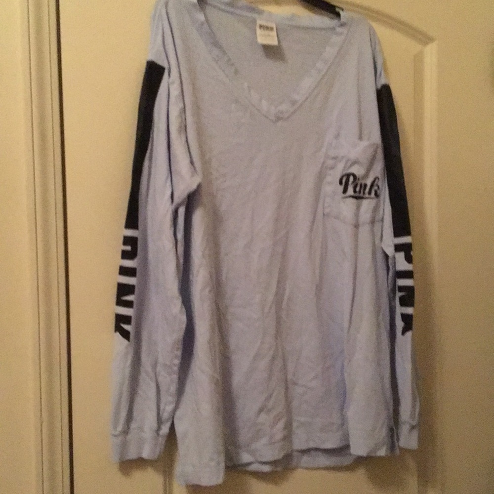 Pink long sleeve top size L
